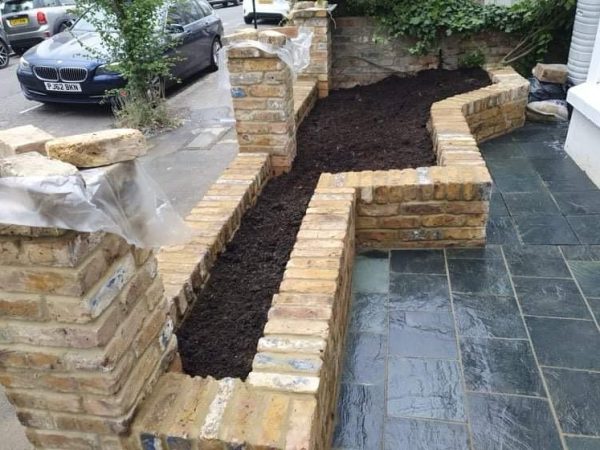 Garden brick work