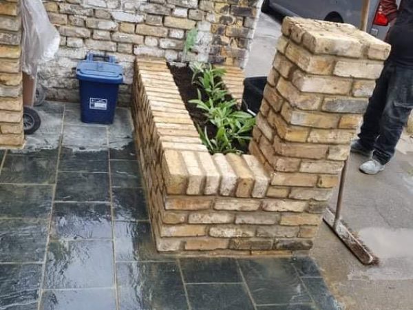 Garden brick work