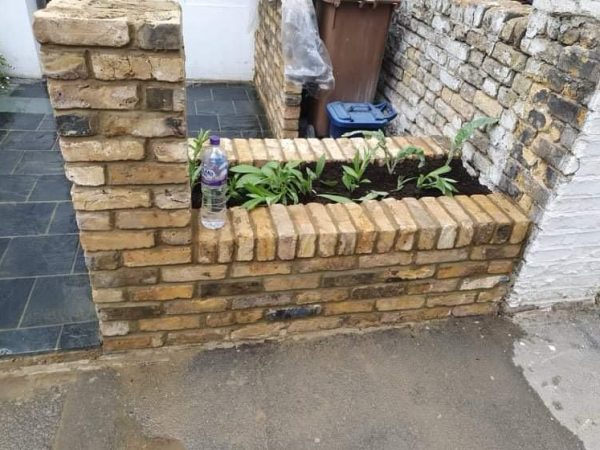 Garden brick work