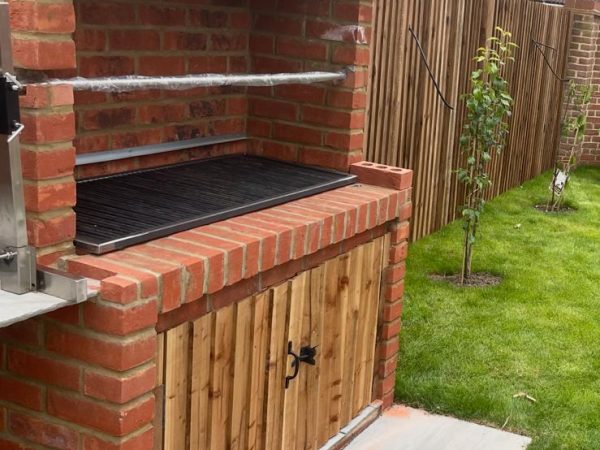 Brick build barbecue